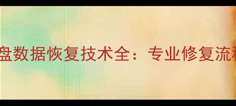 图片 浦科特固态硬盘数据恢复技术全：专业修复流程与注意事项1