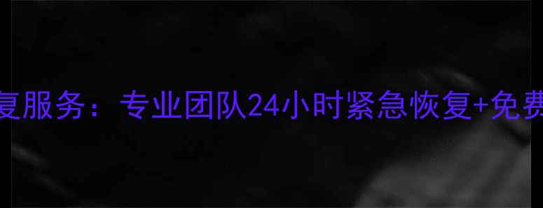 图片 海口硬盘数据恢复服务：专业团队24小时紧急恢复+免费诊断（附技术）