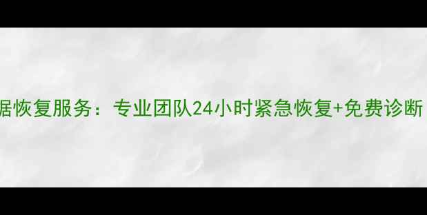 图片 海口硬盘数据恢复服务：专业团队24小时紧急恢复+免费诊断（附技术）1