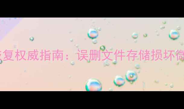 图片 深圳手机数据恢复权威指南：误删文件存储损坏微信恢复全流程2