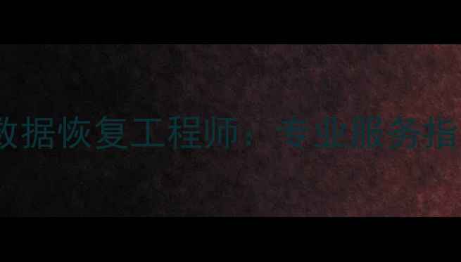 深圳硬盘数据恢复工程师专业服务指南与案例