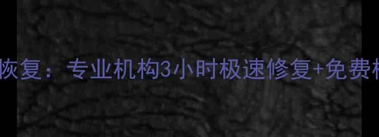 图片 漳州手机数据恢复：专业机构3小时极速修复+免费检测服务指南2
