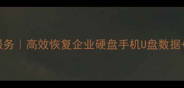 潍坊专业电脑数据恢复服务高效恢复企业硬盘手机U盘数据24小时应急电话0536-X