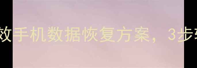 图片 灵山数据恢复：高效手机数据恢复方案，3步轻松找回重要文件2