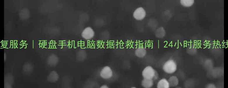 玉山专业数据恢复服务硬盘手机电脑数据抢救指南24小时服务热线400-xxx-xxxx