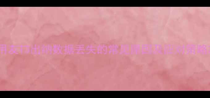 图片 用友T3出纳数据丢失的常见原因及应对策略2