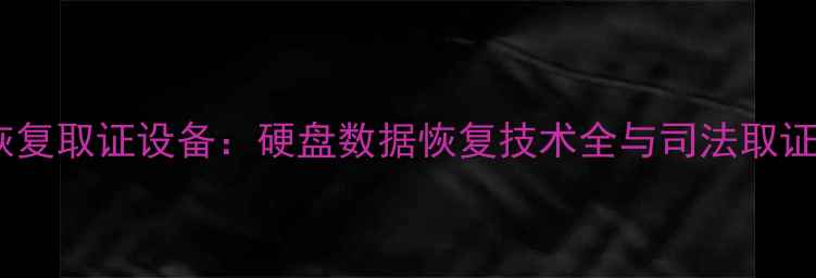 电子数据恢复取证设备硬盘数据恢复技术全与司法取证应用指南
