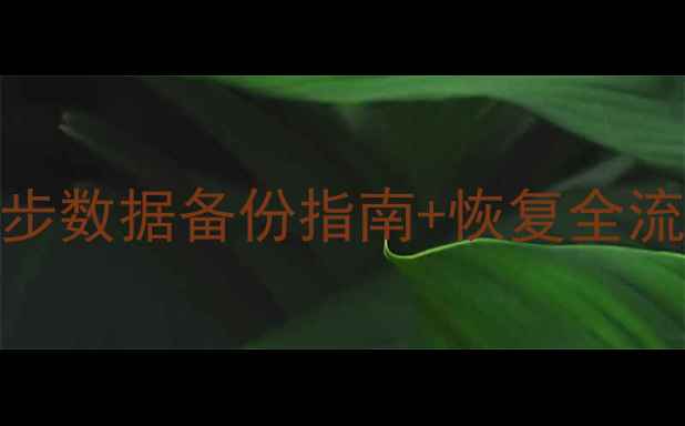 图片 电脑恢复前必看！3步数据备份指南+恢复全流程（附避坑攻略）1