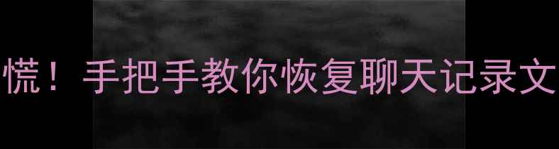 图片 电脑手机文本数据丢失别慌！手把手教你恢复聊天记录文档备忘录（附免费工具）