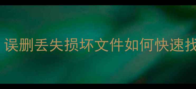 图片 电脑手机硬盘数据恢复全攻略：误删丢失损坏文件如何快速找回？附高效筛选模式操作指南1