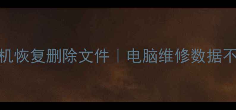 图片 电脑硬盘数据恢复教程｜手机恢复删除文件｜电脑维修数据不显示｜3分钟学会数据抢救1