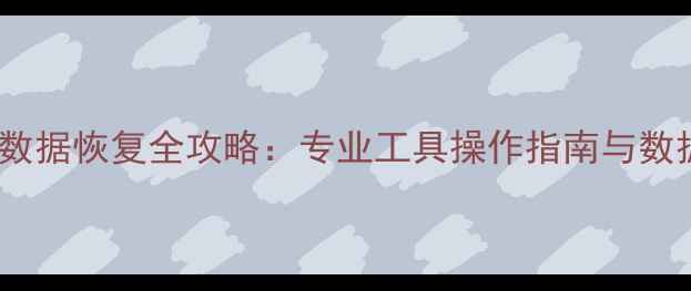 图片 硬盘低格后数据恢复全攻略：专业工具操作指南与数据安全防护1
