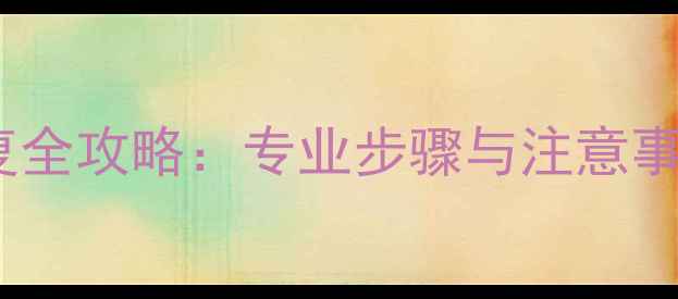 图片 硬盘数据恢复全攻略：专业步骤与注意事项（深度）2