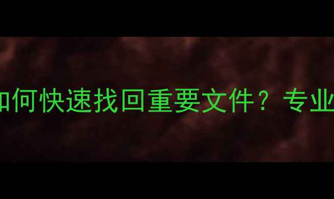 图片 硬盘数据恢复全攻略：如何快速找回重要文件？专业数据恢复公司选择指南1