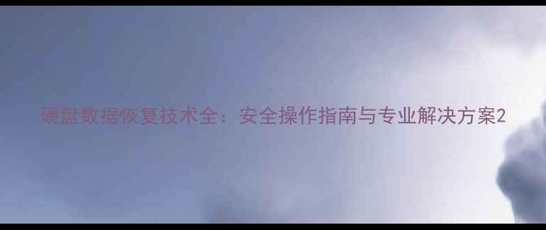 图片 硬盘数据恢复技术全：安全操作指南与专业解决方案2