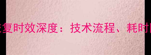 图片 磁显微镜数据恢复时效深度：技术流程、耗时因素与完整指南