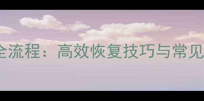 图片 社保数据恢复全流程：高效恢复技巧与常见问题应对指南1