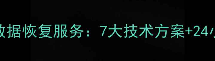 图片 神农架专业硬盘数据恢复服务：7大技术方案+24小时应急响应指南