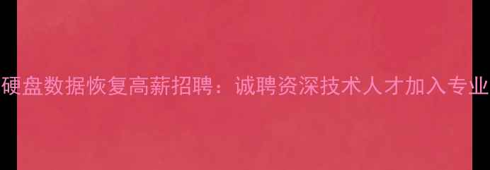 图片 福州硬盘数据恢复高薪招聘：诚聘资深技术人才加入专业团队