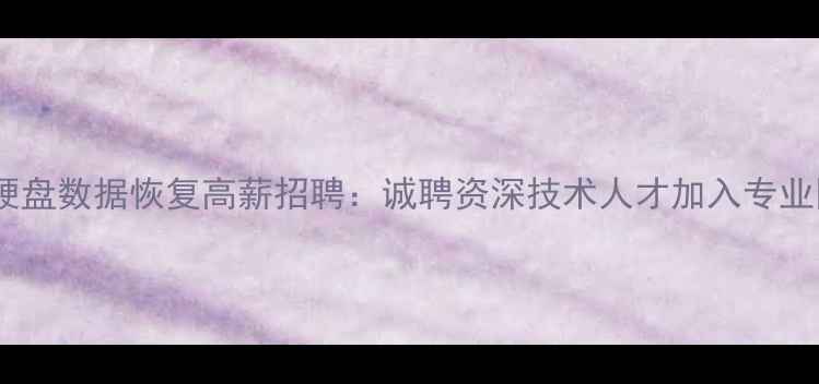 图片 福州硬盘数据恢复高薪招聘：诚聘资深技术人才加入专业团队1