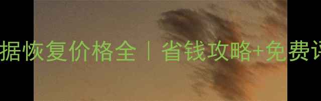 图片 管家婆数据恢复价格全｜省钱攻略+免费评估通道1