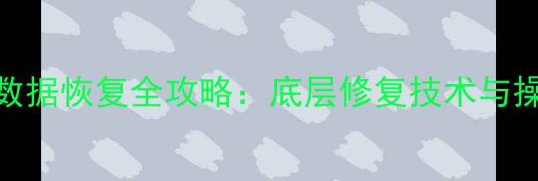 图片 索尼G卡数据恢复全攻略：底层修复技术与操作指南2