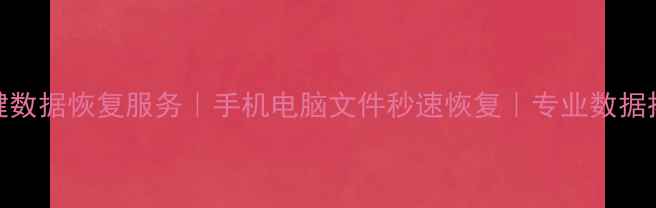 图片 绍兴一键数据恢复服务｜手机电脑文件秒速恢复｜专业数据拯救指南