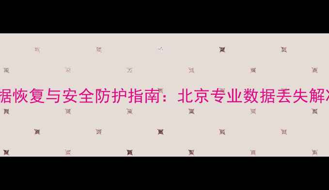 网站数据恢复与安全防护指南北京专业数据丢失解决方案