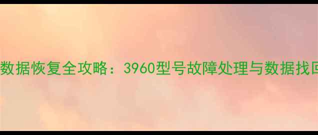 图片 考勤机数据恢复全攻略：3960型号故障处理与数据找回技巧2