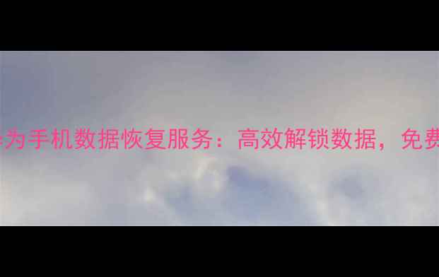 图片 聊城专业华为手机数据恢复服务：高效解锁数据，免费检测方案1