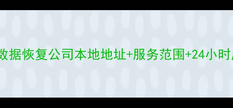 图片 舒城专业数据恢复公司本地地址+服务范围+24小时应急服务1