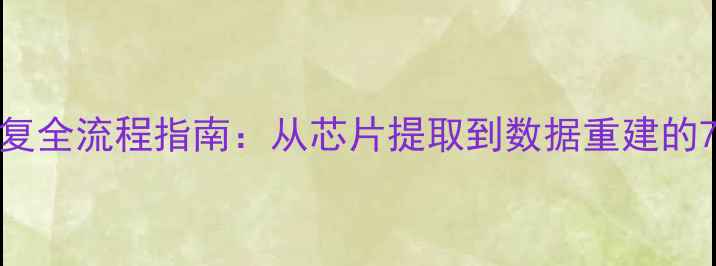 图片 芯片数据恢复全流程指南：从芯片提取到数据重建的7步专业方法