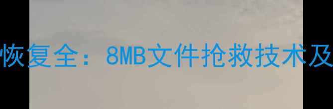 英特尔SSD数据恢复全8MB文件抢救技术及专业解决方案