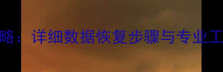 图片 苹果电脑盘符丢失全攻略：详细数据恢复步骤与专业工具推荐（附图文教程）