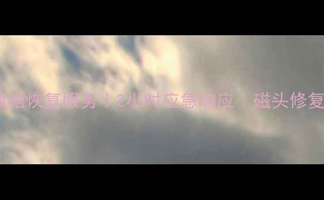 图片 莱阳专业机械硬盘数据恢复服务｜2小时应急响应｜磁头修复技术保障数据安全2