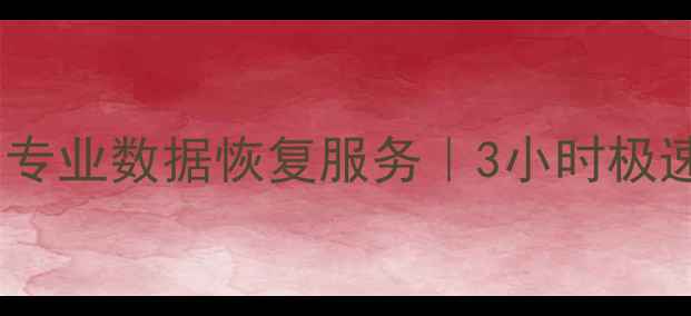 襄阳电脑数据恢复中心专业数据恢复服务3小时极速修复本地化技术支持