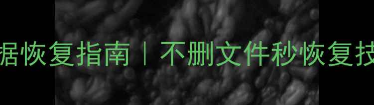 西门子SMART硬盘数据恢复指南不删文件秒恢复技巧附工具推荐