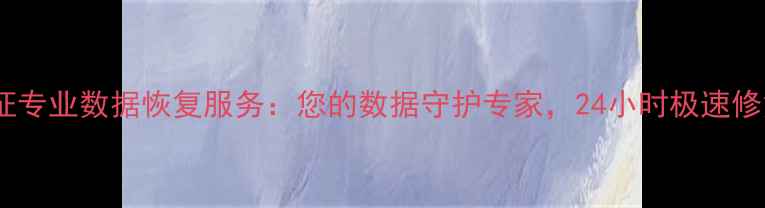 图片 认证专业数据恢复服务：您的数据守护专家，24小时极速修复1