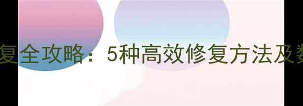 图片 词典数据包恢复全攻略：5种高效修复方法及数据安全指南1