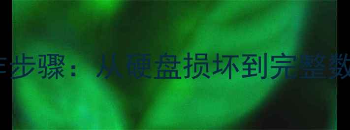 详细数据恢复操作步骤从硬盘损坏到完整数据恢复的全流程