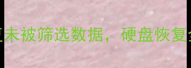 图片 误删文件必看！3步恢复未被筛选数据，硬盘恢复全攻略（附工具下载）1