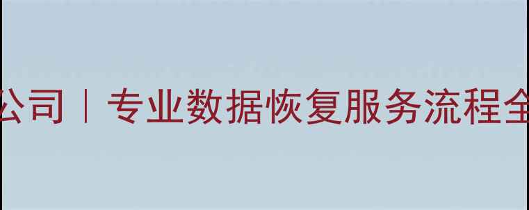 图片 诸城电脑数据恢复公司｜专业数据恢复服务流程全｜费用透明可信赖