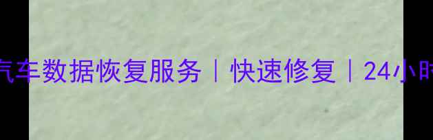 图片 邯郸专业汽车数据恢复服务｜快速修复｜24小时应急支持