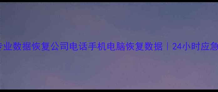 图片 鄂州专业数据恢复公司电话手机电脑恢复数据｜24小时应急服务1