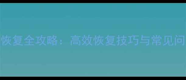 金税盘数据恢复全攻略高效恢复技巧与常见问题解决方案