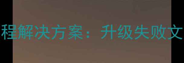 图片 金税盘数据恢复全流程解决方案：升级失败文件丢失专业修复指南