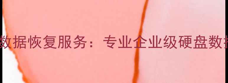 图片 铁甲影驰战将数据恢复服务：专业企业级硬盘数据恢复方案全1