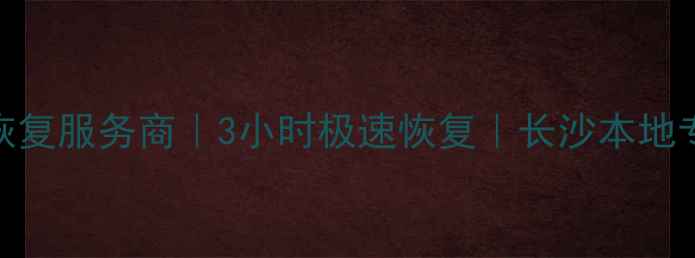 图片 长沙SSD数据恢复服务商｜3小时极速恢复｜长沙本地专业数据救援1