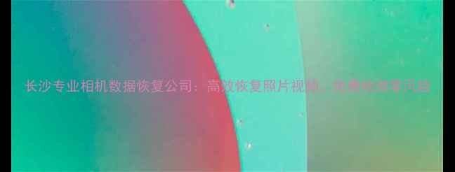 图片 长沙专业相机数据恢复公司：高效恢复照片视频，免费检测零风险