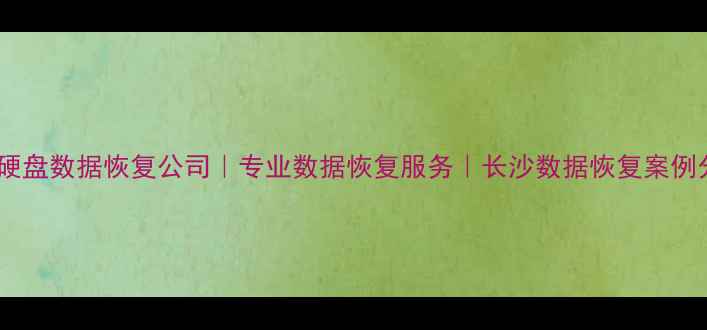 图片 长沙硬盘数据恢复公司｜专业数据恢复服务｜长沙数据恢复案例分享2